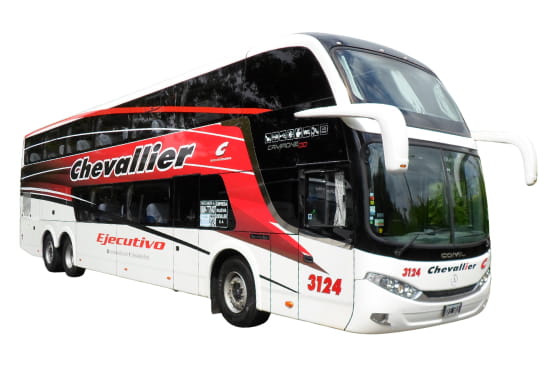 Empresa de micros Chevallier viajando a Buenos Aires