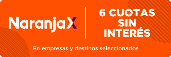 ¡6 cuotas sin interés en pasajes de micro con Naranja X!